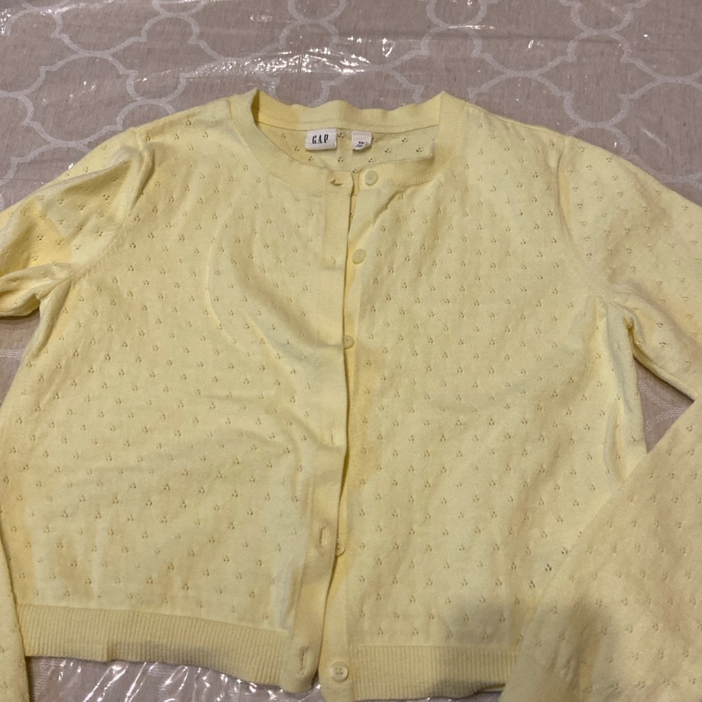 Girls cardigan yellow size XXL
